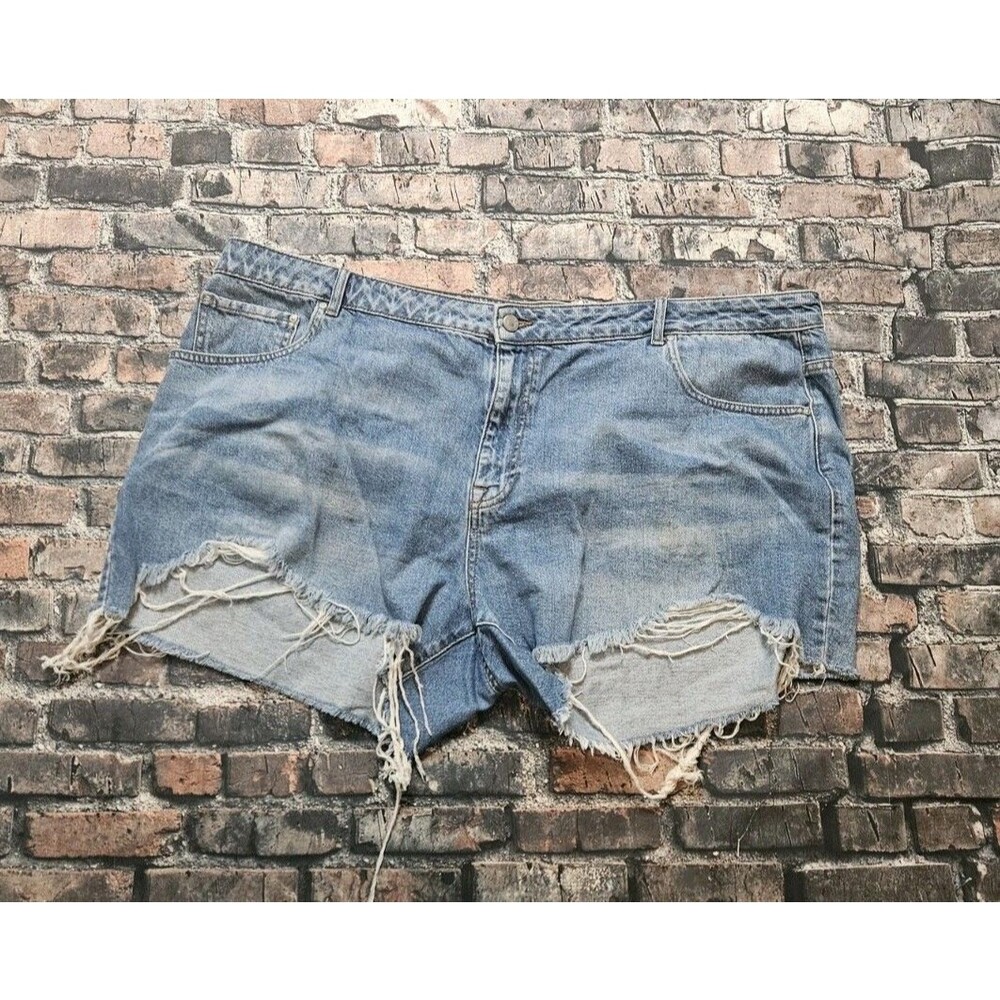 asos Denim Jean Cut Off Shorts Plus Size Waist 48 in